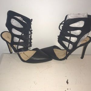 Jessica Simpson Black Lace Up Pump